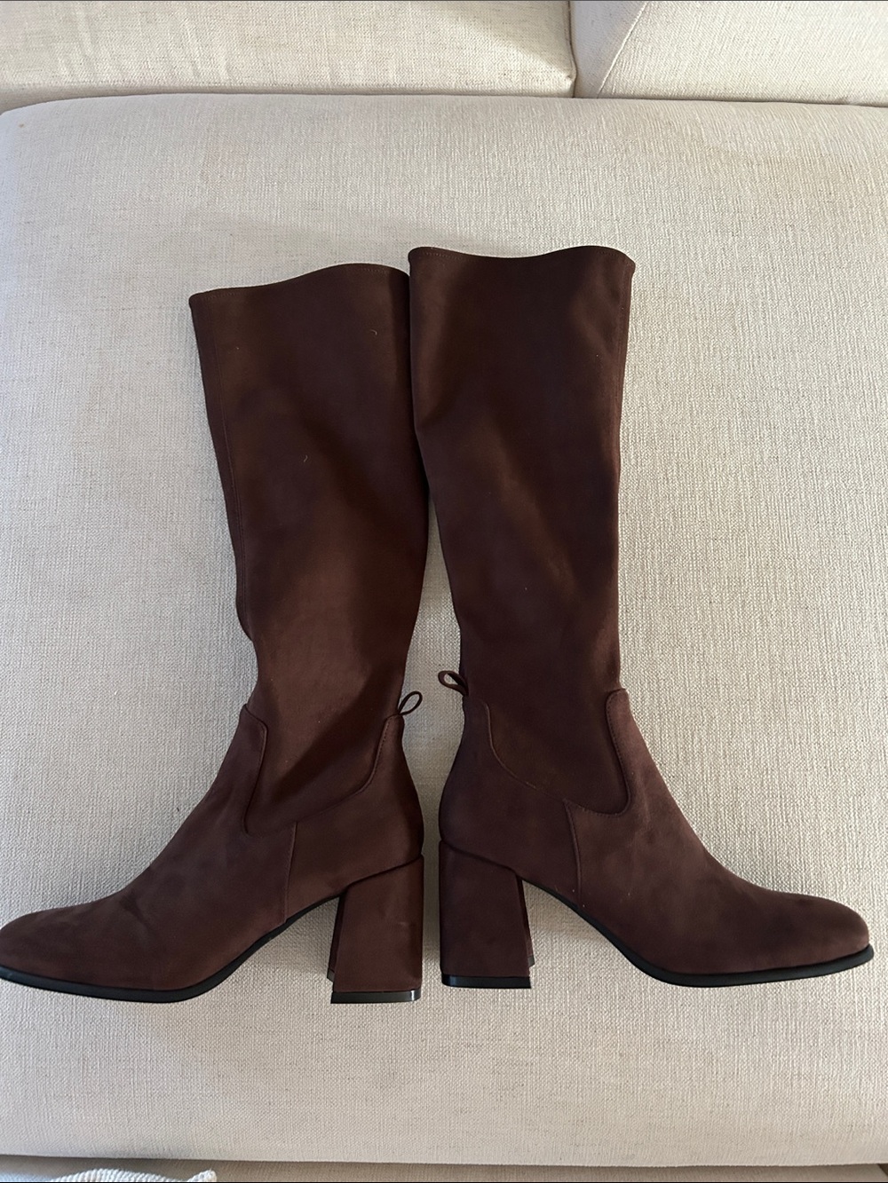 Jeffrey Cambell Hot Lava -K2 Knee-high stretch boot, Brown Suede, Size 8, NWT - Picture 6 of 9